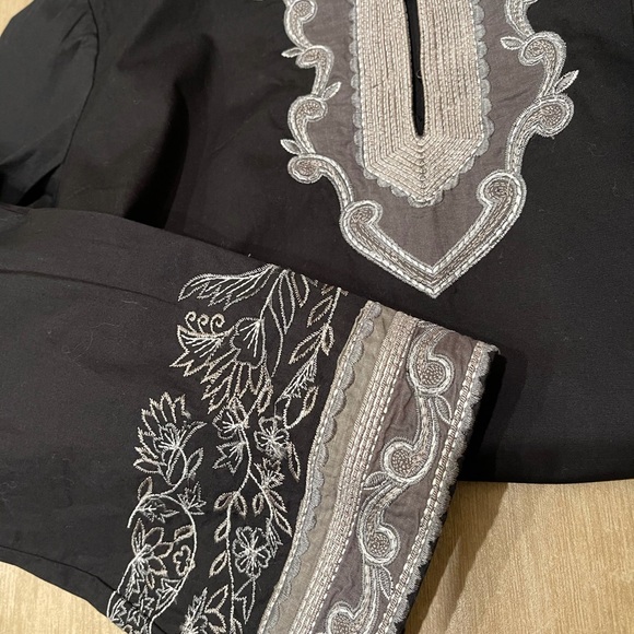 Black long sleeve tunic (S) - Picture 1 of 7